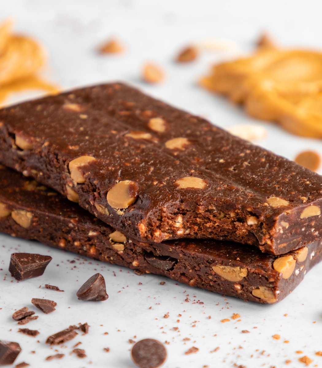 Stack of GoMacro Double Chocolate MacroBar Minis