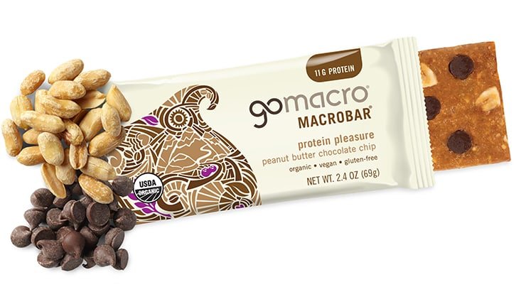 GoMacro protein pleasure peanut butter and chocolate chip bar