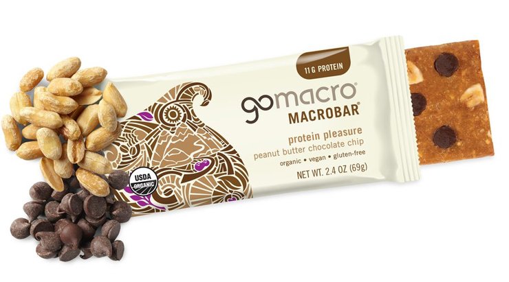 GoMacro protein pleasure peanut butter and chocolate chip bar