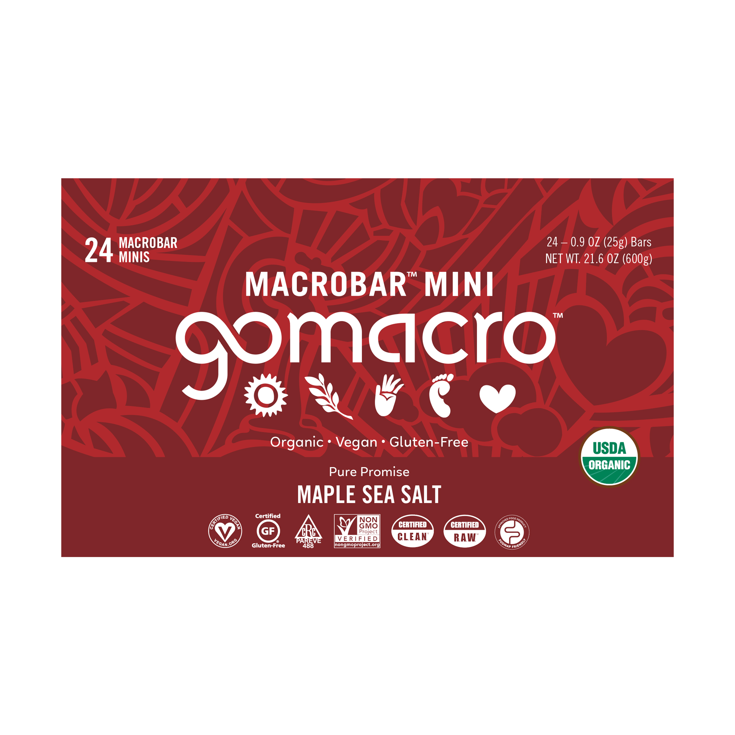 Gomacro, Maple Sea Salt Pure Promise Macrobar, barcode: 853555006535, has 0 potentially harmful, 1 questionable, and
    2 added sugar ingredients.