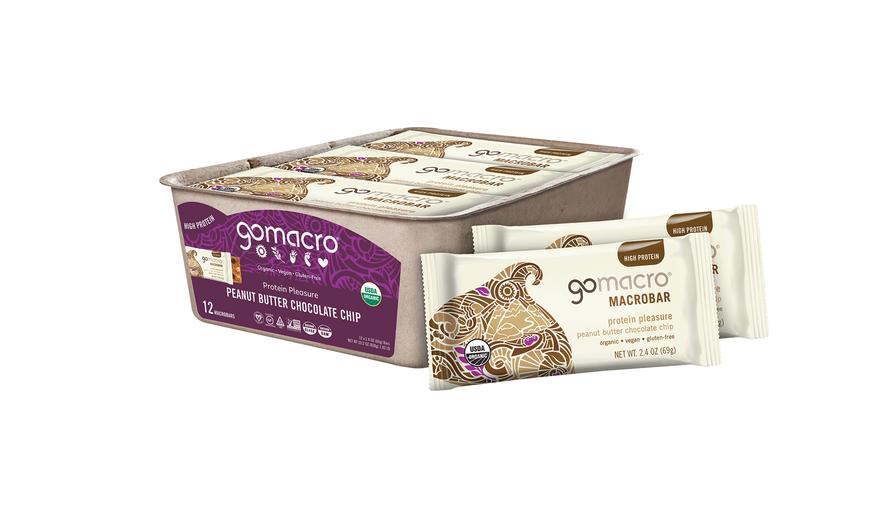 Box of GoMacro Protein Pleasure MacroBars