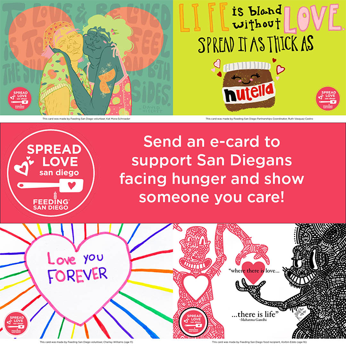 Spread the love - Feeding San Diego graphic