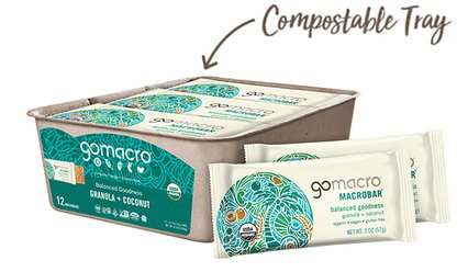 Tray of GoMacro Granola Snack Bars with Coconut