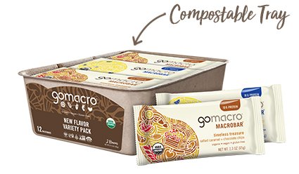 Tray of GoMacro New Flavor Variety Pack