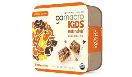 Box of GoMacro Peanut Butter Cup Kids Bars