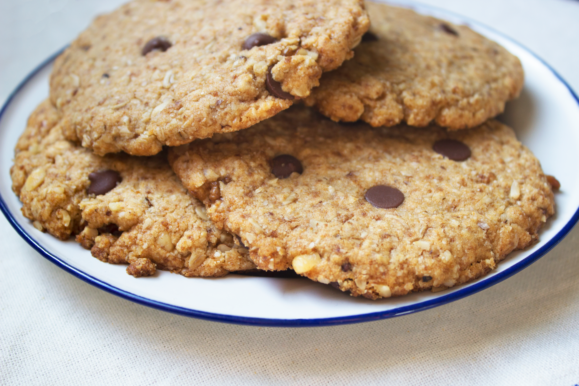 Amelia's macro cookies on a plate