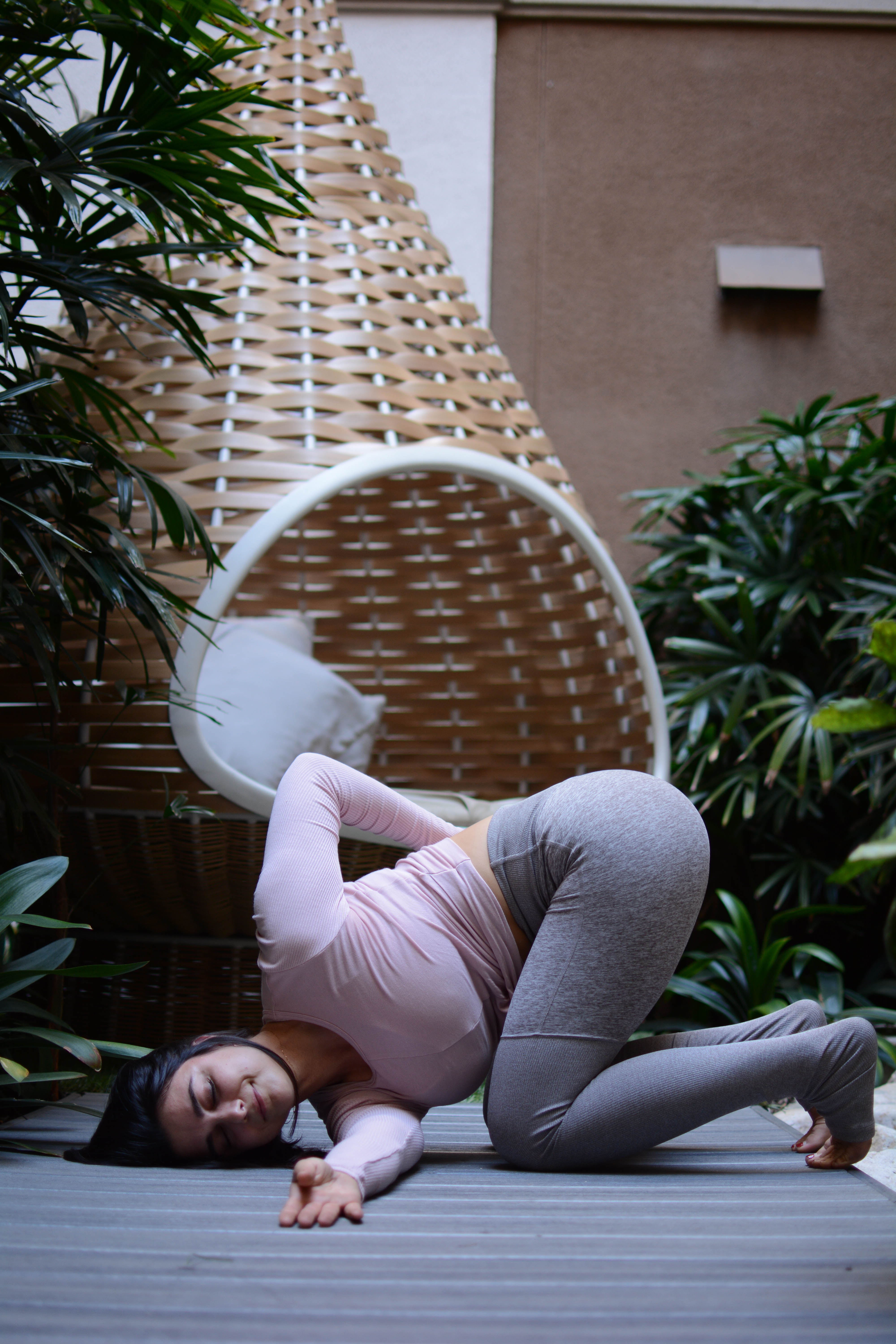 Woman doing yoga