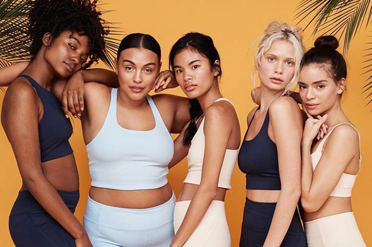 Women in Girlfriend Collective streetwear