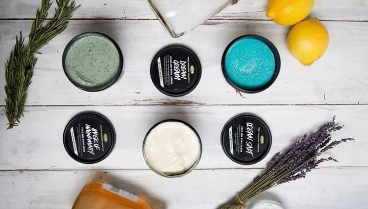 Lush beauty products