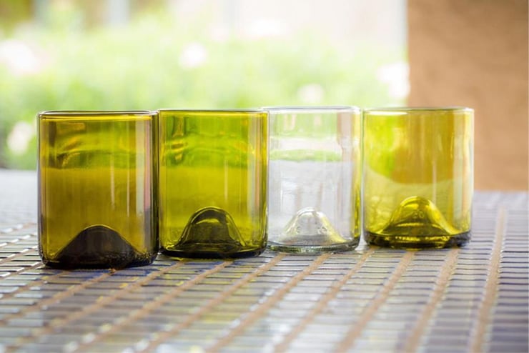 Recycled glassware