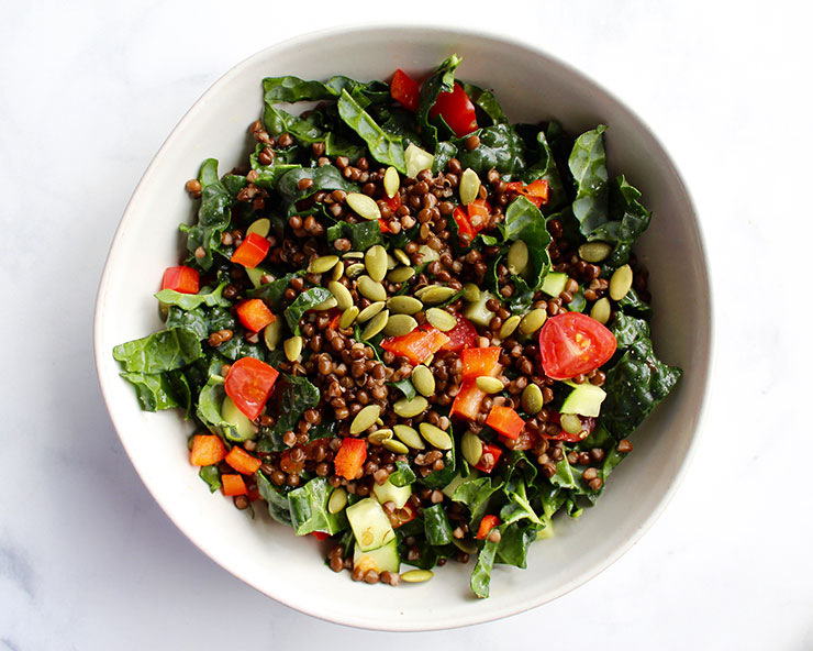 Healthy kale salad